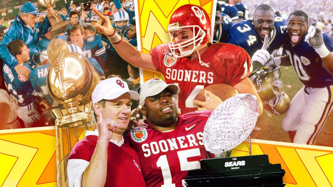College football's most unlikely title winners of the past 75 years