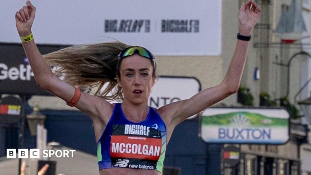 Eilish McColgan wins fourth London Big Half after five-month injury lay-off